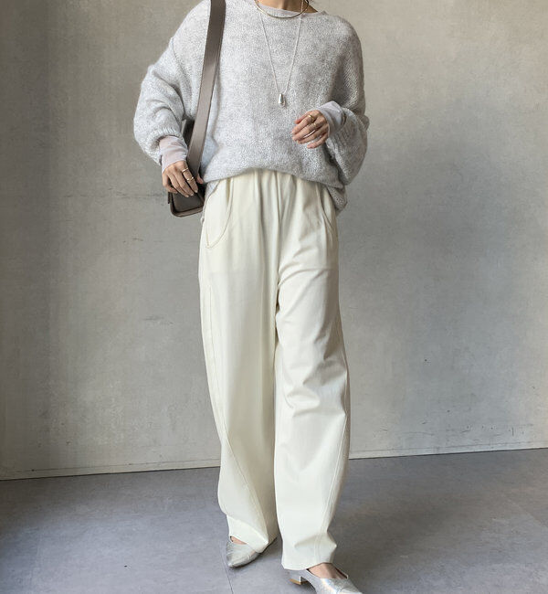  「【柔らかい着心地】袖シアーリブTEE」|Tシャツ・カットソー|