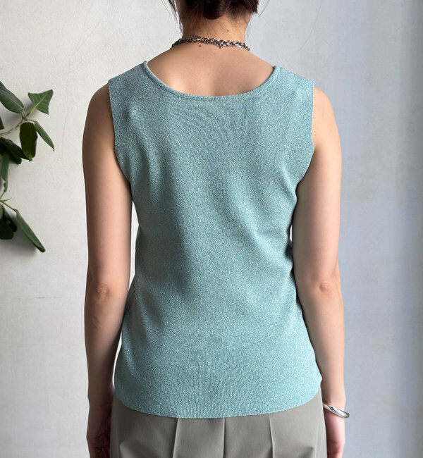  「前後2WAYラメニットタンク」|ニット・セーター|