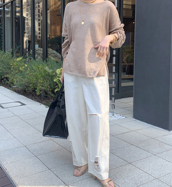  「ミドルオンスダメージデニム」|デニム|