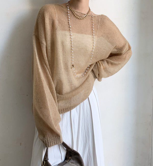  「シアーモヘヤプルオーバー」|ニット・セーター|