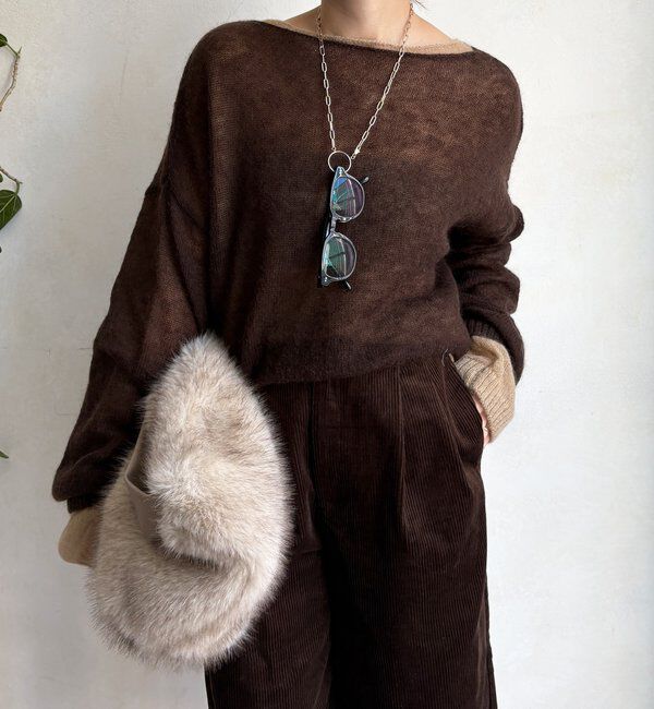  「シアーモヘヤプルオーバー」|ニット・セーター|