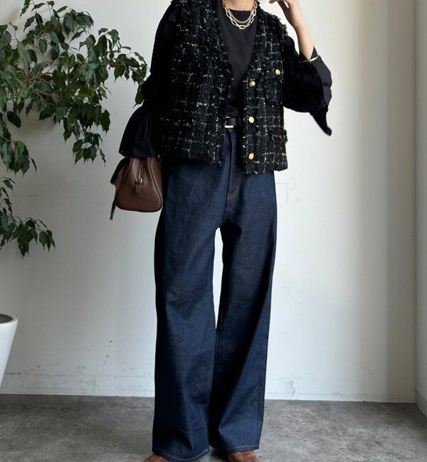  「プリーツ襟袖フレアブラウス」|シャツ・ブラウス|