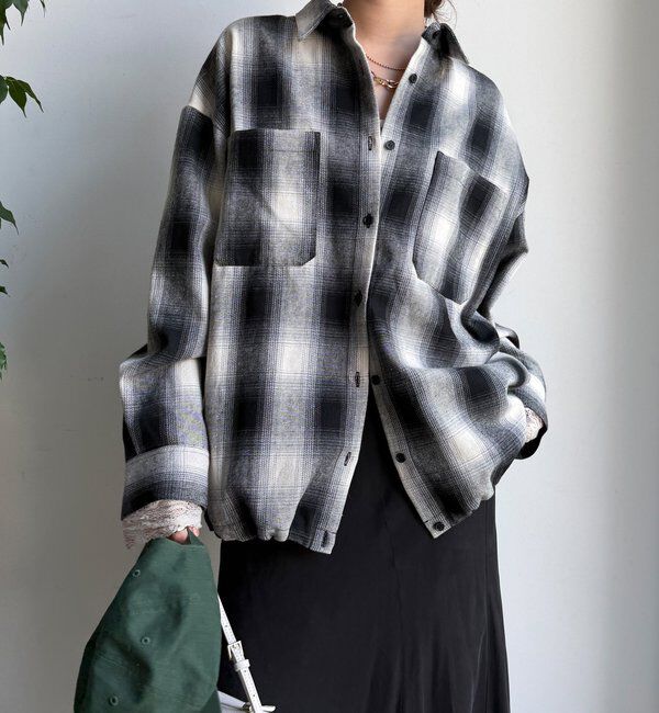  「起毛チェックドロストシャツ」|シャツ・ブラウス|