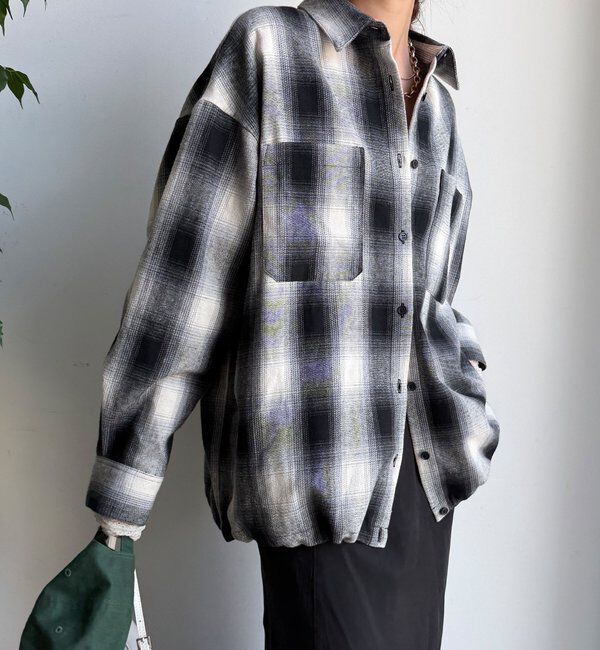  「起毛チェックドロストシャツ」|シャツ・ブラウス|