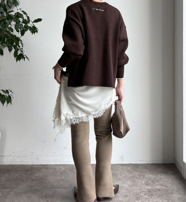  「【新色追加/WEB限定】フェザーロゴニット」|ニット・セーター|