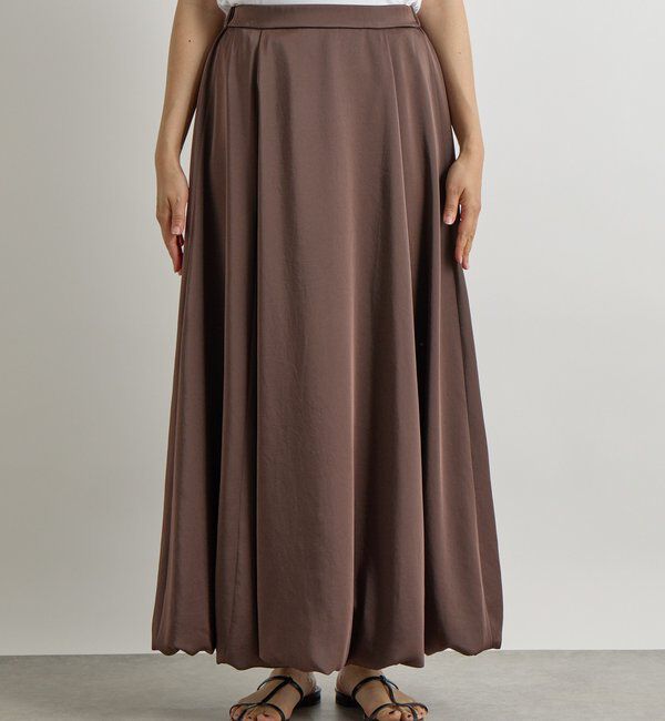  「【美シルエット】サテンバルーンスカート」|スカート|