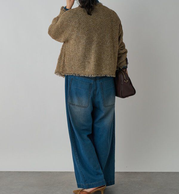  「【品のある着こなしに】リンクスツイードカーデ」|カーディガン|