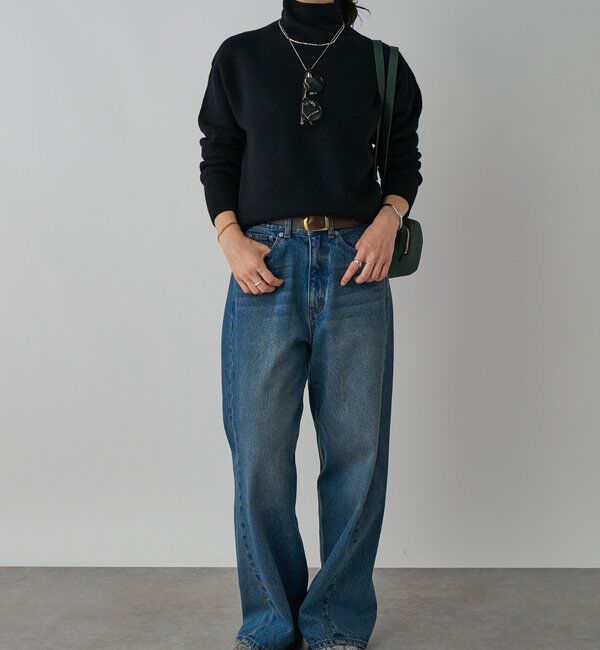  「【5色展開/万能トップス】ウール100NEWボトルネックニット」|ニット・セーター|