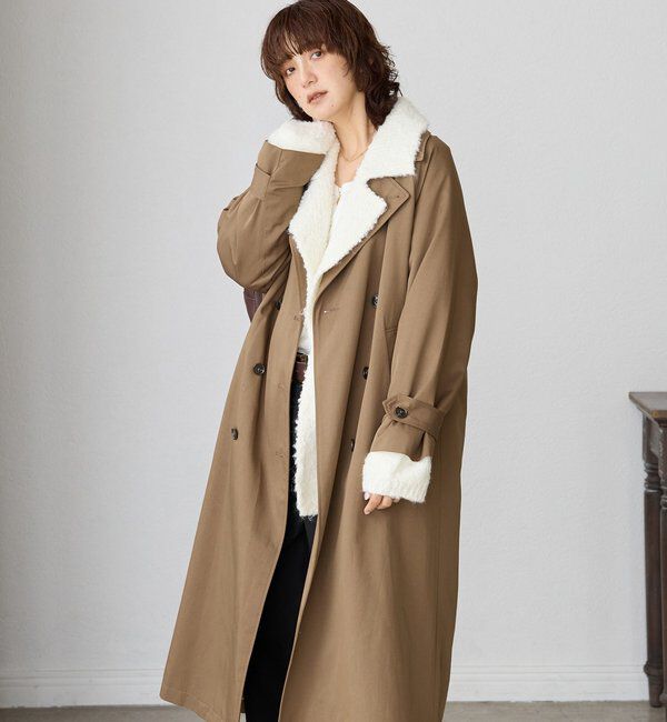  「【MONN.:.(モン)】オープンカラーコート」|その他|