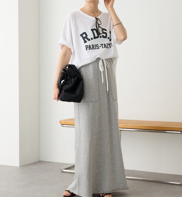  「予約【イージーな着心地】スエットロングスカート」|スカート|