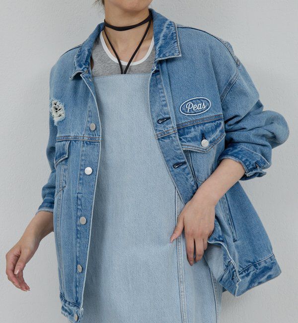  「【PEAS】オーバーGジャン」|ベスト・ジレ|