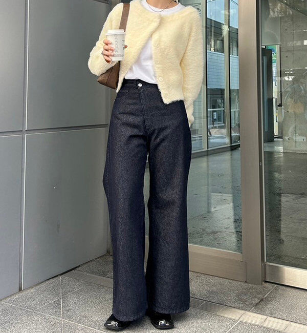  「【新色ブルー登場！】フレアデニム」|デニム|