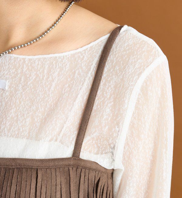  「フェイクスウェードフリンジビスチェ」|シャツ・ブラウス|