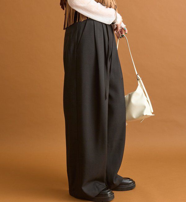  「ドロストダブルベルトパンツ」|チノ|