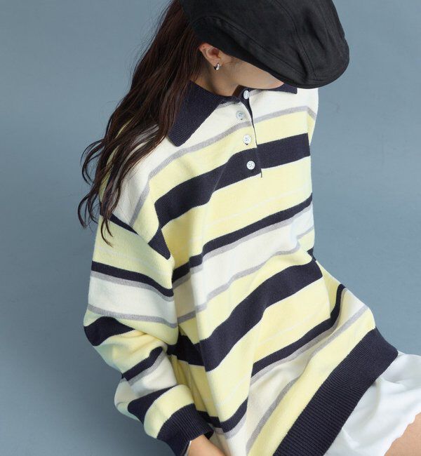  「マルチボーダーラガーニット」|ニット・セーター|