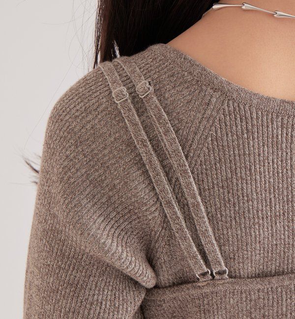  「ニットビスチェ付き ワンピース」|ワンピース|