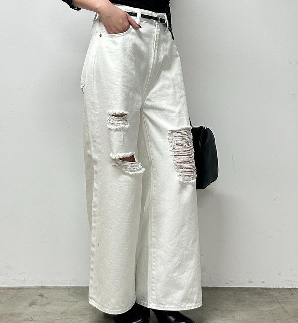  「ワイドデニムパンツ」|デニム|