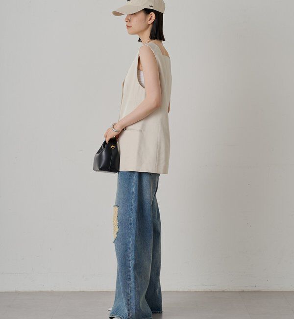  「ワイドデニムパンツ」|デニム|