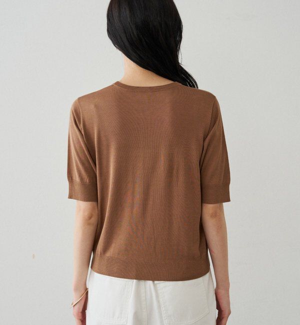  「シルク半袖ニット」|ニット・セーター|