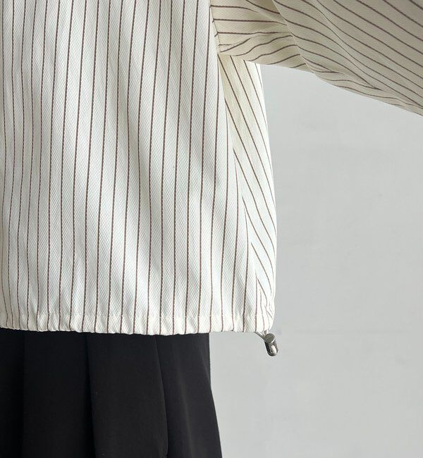  「Vネックストライプショートシャツ」|シャツ・ブラウス|