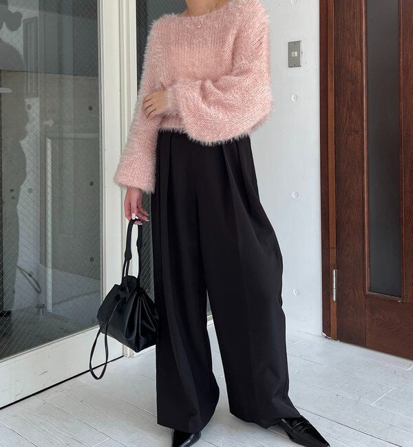  「フェザーラウンドプルオーバー」|ニット・セーター|