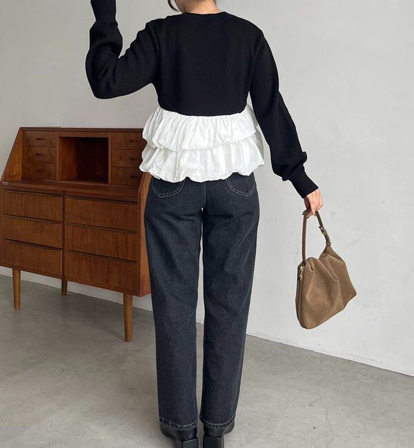  「バルーンティアードプルオーバー」|ニット・セーター|