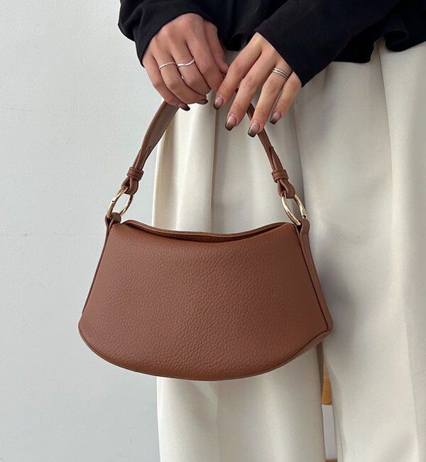  「ソフトカーブバッグ」|トートバッグ|ブラウン