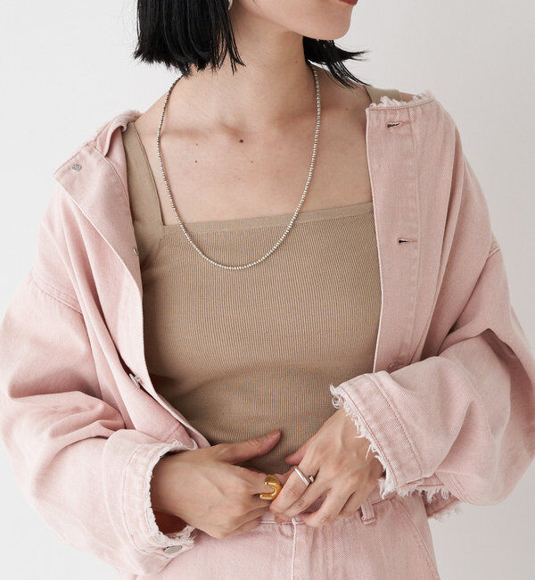  「【SHENERYの名品インナー】総針ニットキャミソール」|ニット・セーター|