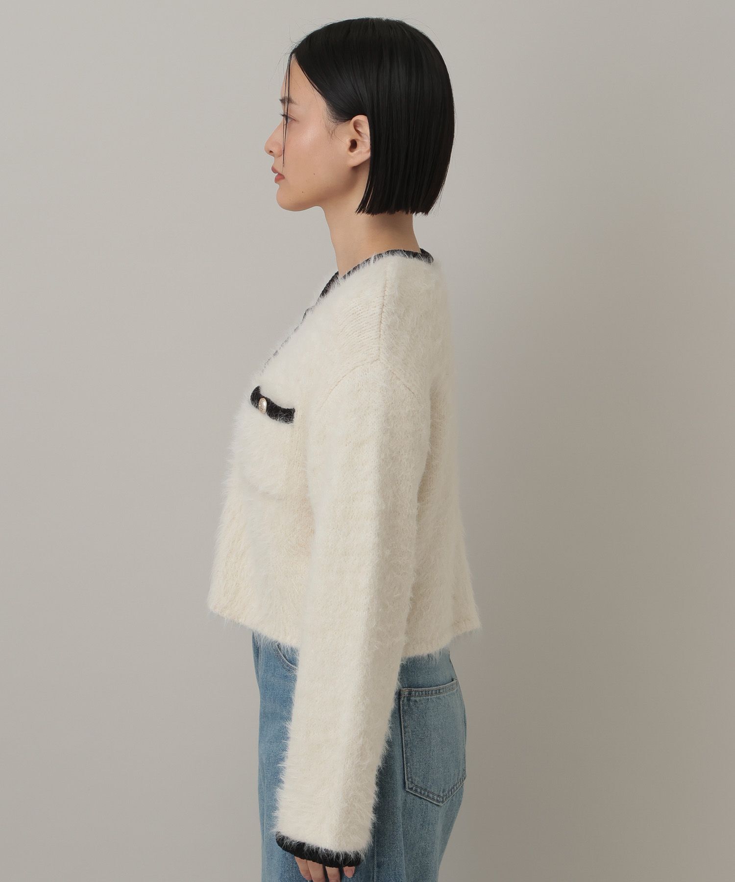 A part by 「アルパカファーハイショクカーディガン」|ニット・セーター|