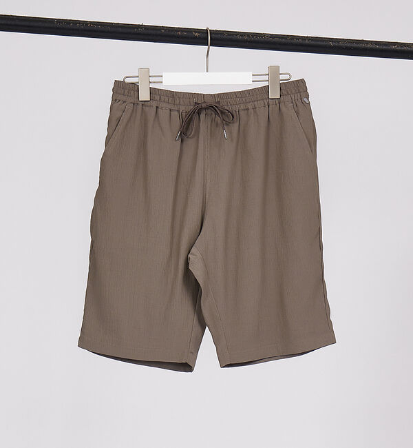 ABAHOUSE「【セットアップ対応】ストレッチクレープ イージーショーツ」|その他|グレージュ