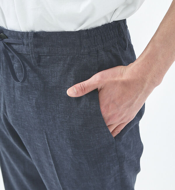 ABAHOUSE「【セットアップ対応】ソロストレッチ リネン テーパード パンツ / スラックス」|スラックス|
