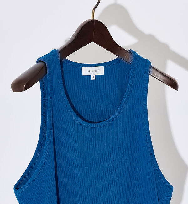 ABAHOUSE「【クルーネック】ストレッチテレコ タンクトップ」|キャミソール|