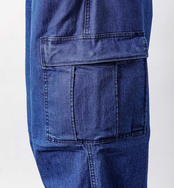 ABAHOUSE「【Lee/リー】フリーサイズ リラックスワイドカーゴパンツ FLeeasy CA」|カーゴ|