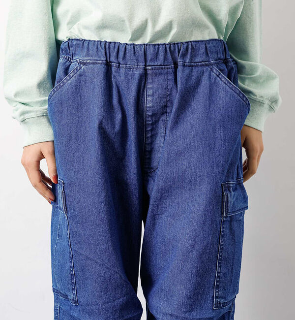 ABAHOUSE「【Lee/リー】フリーサイズ リラックスワイドカーゴパンツ FLeeasy CA」|カーゴ|