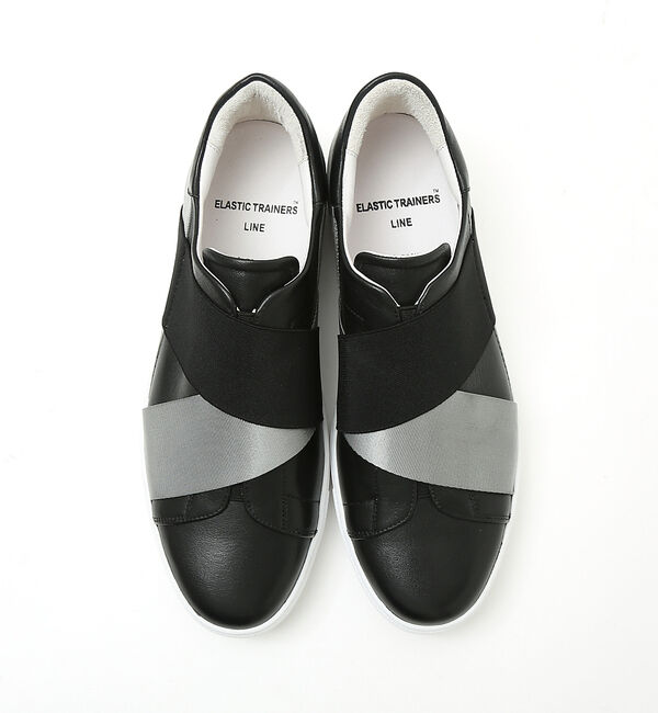 alfredoBANNISTER「【ELASTIC TRAINER】ベルトライン切替 スリッポン/スニーカー」|スニーカー|