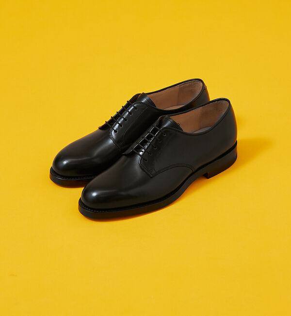 alfredoBANNISTER「【GENERAL&ORDINARY】外羽根プレーントゥシューズ」|ビジネス・ドレスシューズ|ブラック