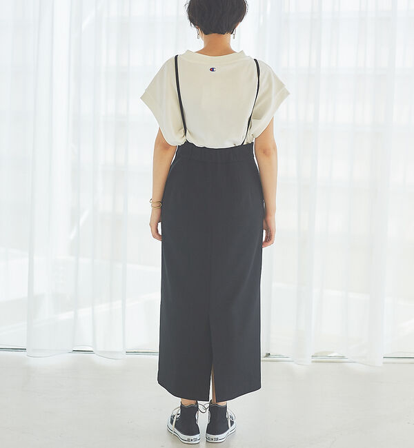 Rouge vif「【XSサイズ展開】【ロングセラー】サスペンダータイトスカート」|スカート|