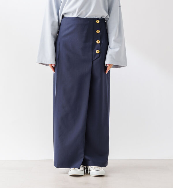 Rouge vif「【セットアップ対応】ラッププリーツボタンスカート」|スカート|