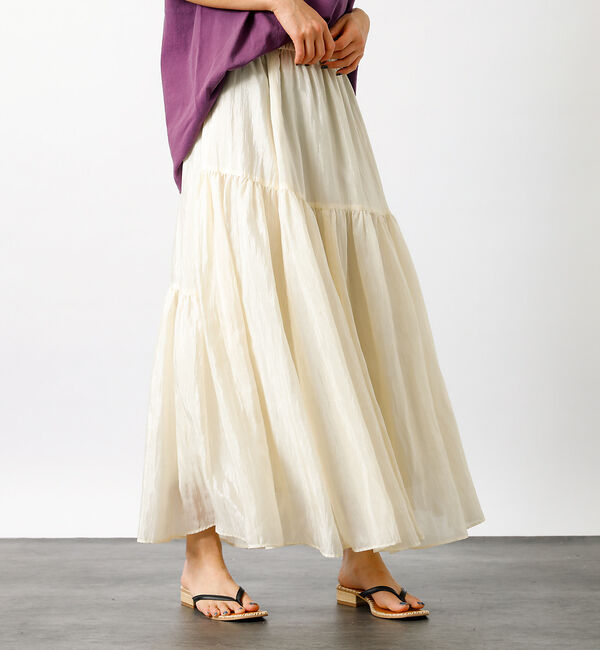 Rouge vif「【MICA&DEAL/マイカアンドディール】ギャザースカート【WEB限定】」|スカート|