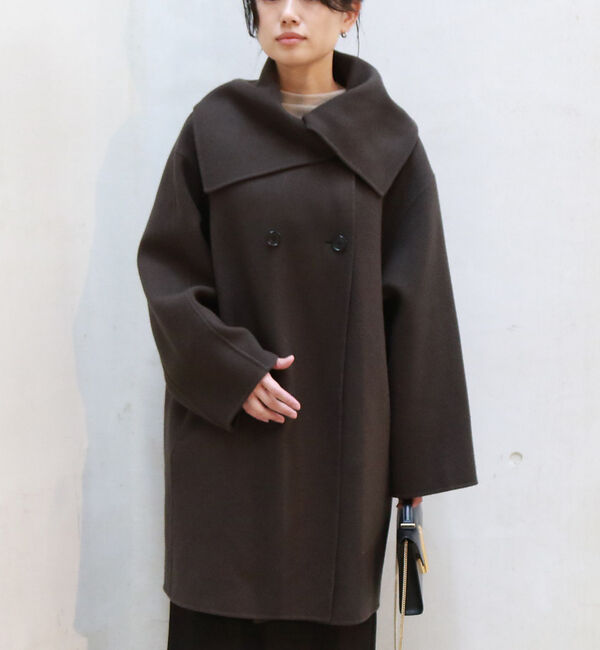 Rouge vif「ウール混オーバーカラーリバーコート」|その他|
