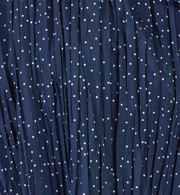 qualite「ドットプリーツブラウス」|シャツ・ブラウス|