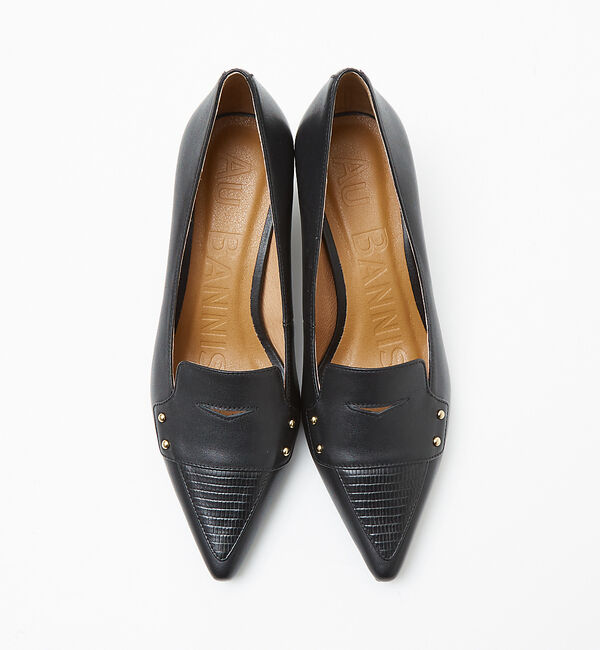AU BANNISTER「ローファーモチーフミドルパンプス」|パンプス|