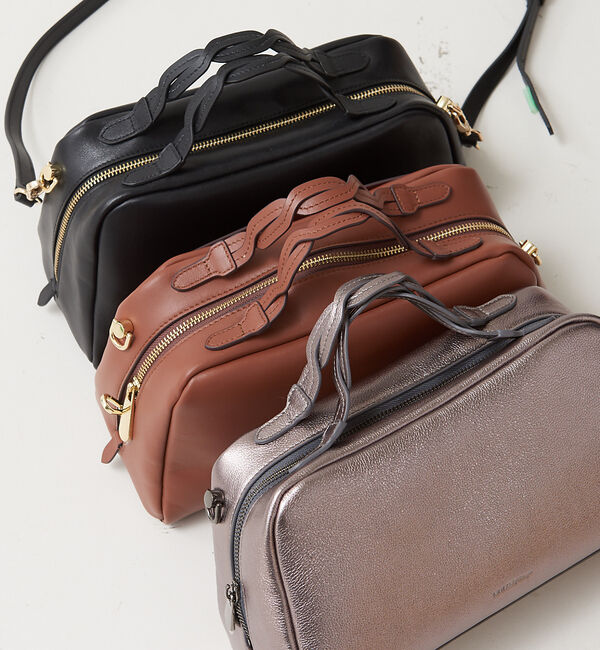 LOWELL things「【GISELe・CLASSY掲載】Rippl/レザー2WayショルダーボストンB」|ショルダー・メッセンジャー|