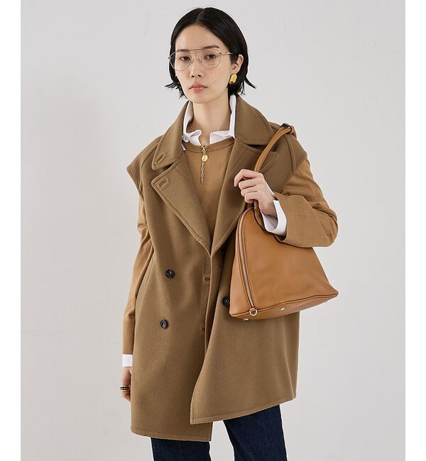 The Store by C' 「【COCUCA】リバーPコートベスト」|ピーコート|モカ