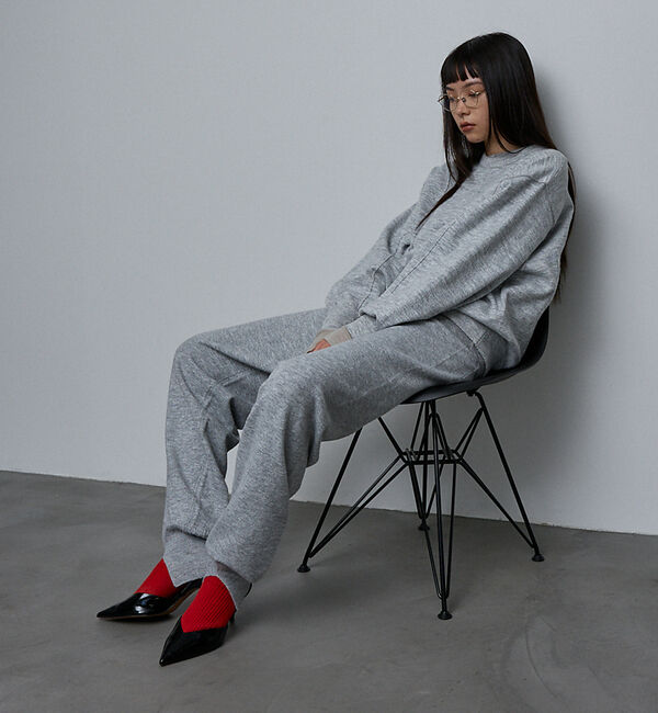 NOMINE「【セットアップ/ユニセックス】スウェットライク ニットパンツ」|その他|