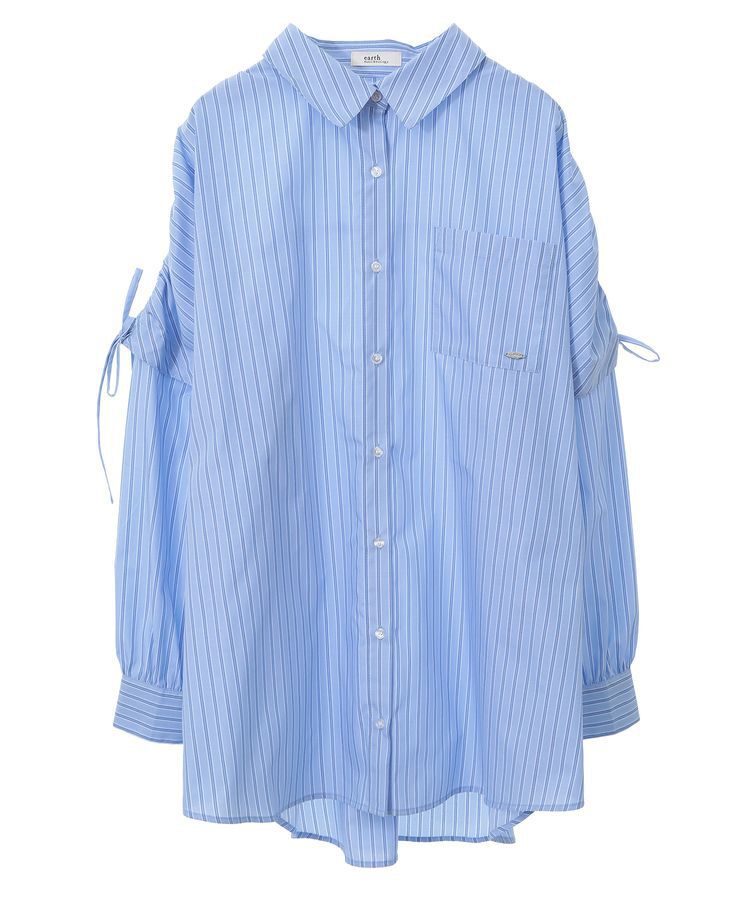 earth music&ecology「2wayショルダードロストリボンシャツ」|シャツ・ブラウス|