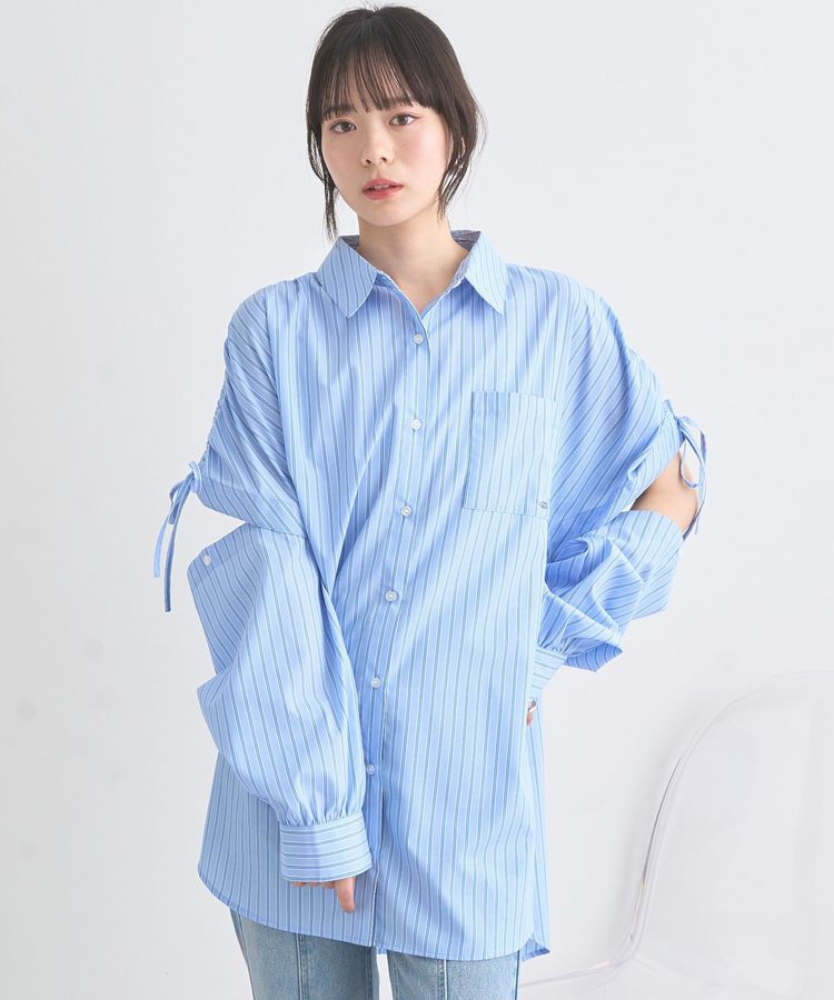 earth music&ecology「2wayショルダードロストリボンシャツ」|シャツ・ブラウス|Sax