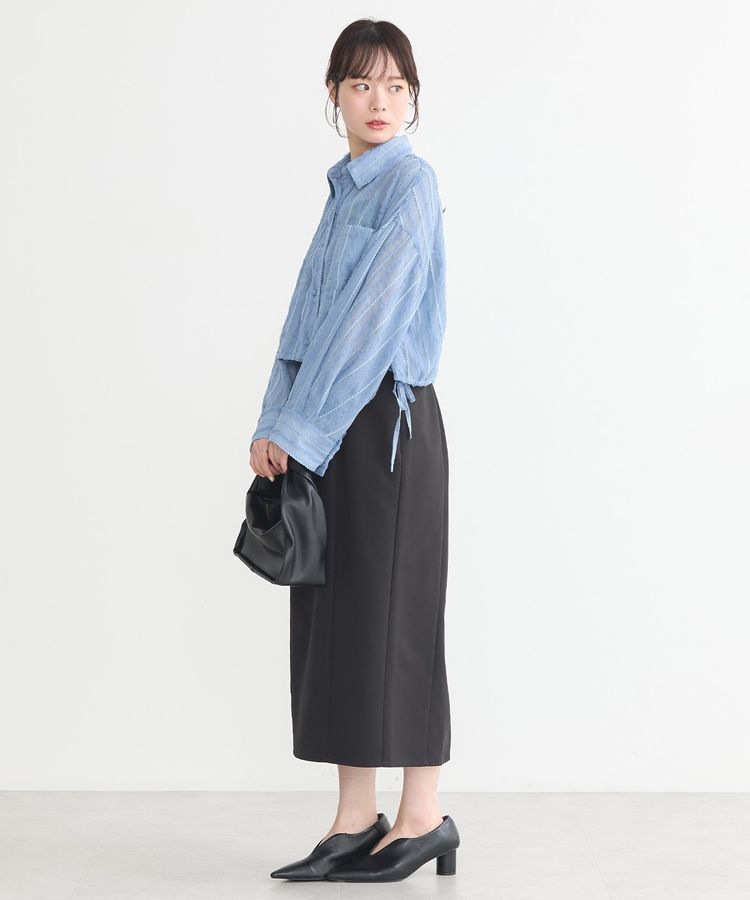 earth music&ecology「シアージャカードショートシャツ」|シャツ・ブラウス|