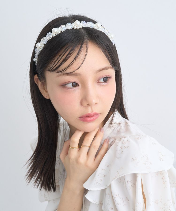 earth music&ecology「パールビジューカチューシャ」|その他|