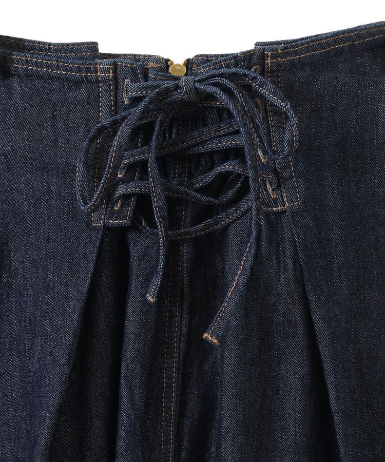 earth music&ecology「フロントZIPデニムスカート」|フレア|